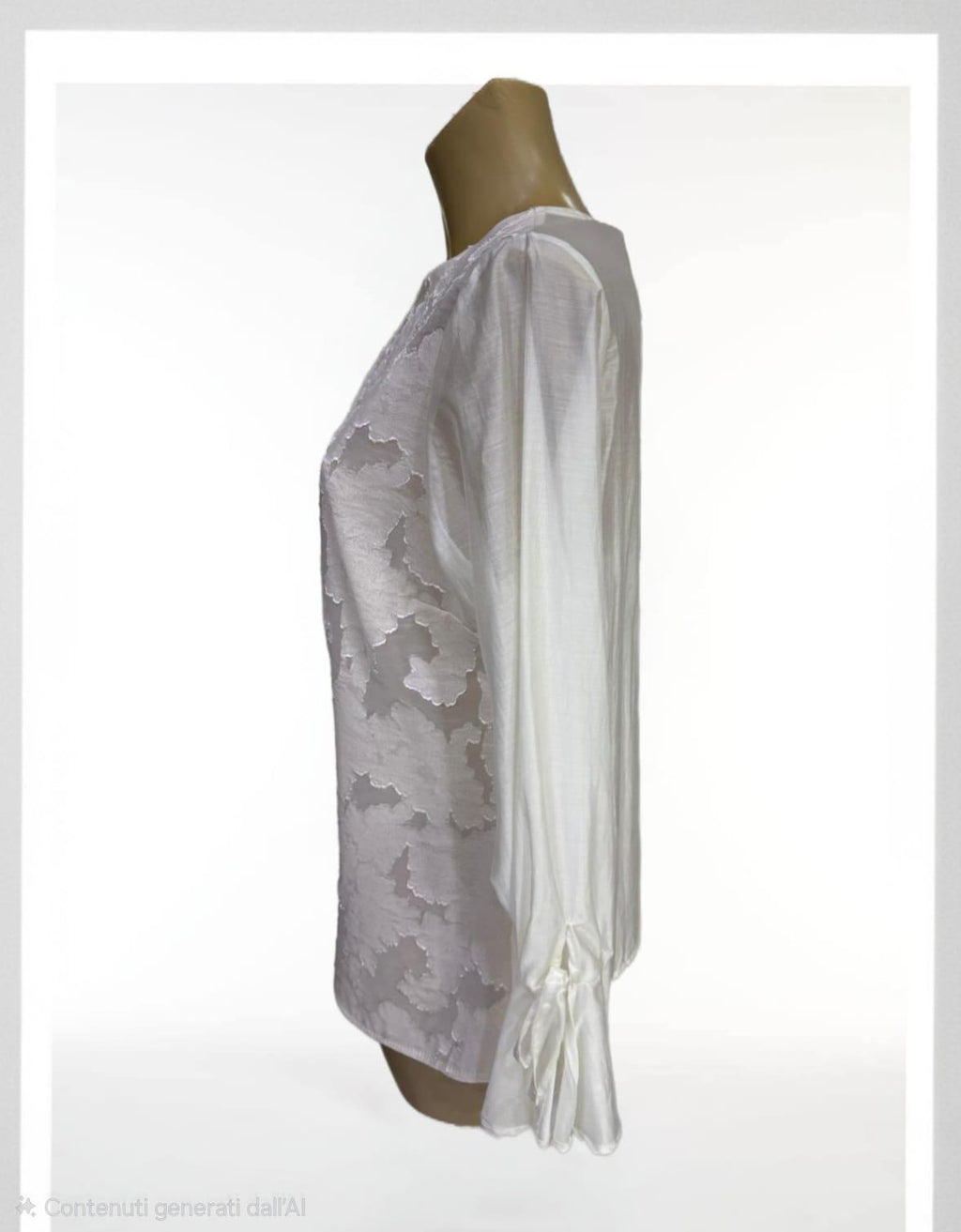 Camicia bianca fantasia corteccia