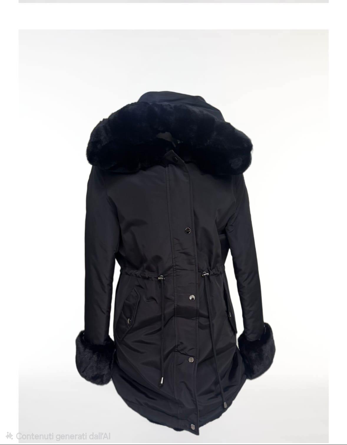 Giubbotto Double-face con eco pelliccia removibile