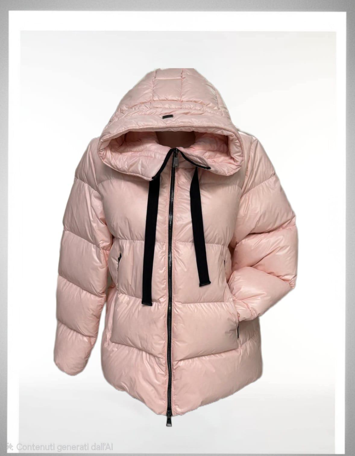 Piumino in piuma d’oca con cappuccio