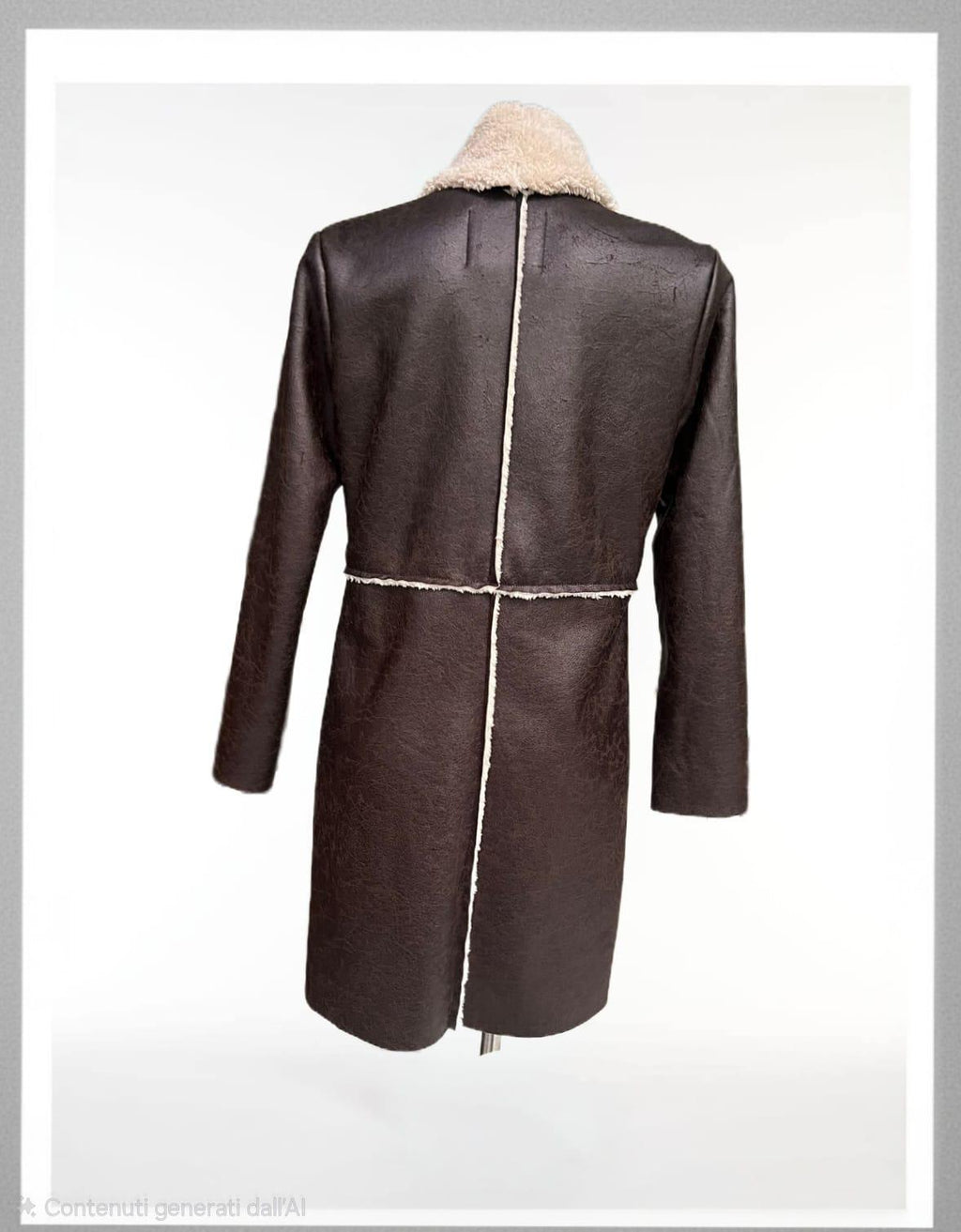 Giubbotto esterno ecopelle interno eco pelliccia