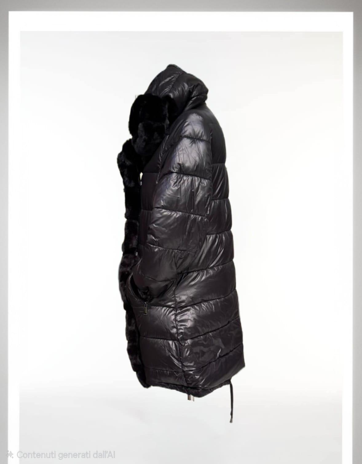 Giubbotto Double-face con eco pelliccia removibile