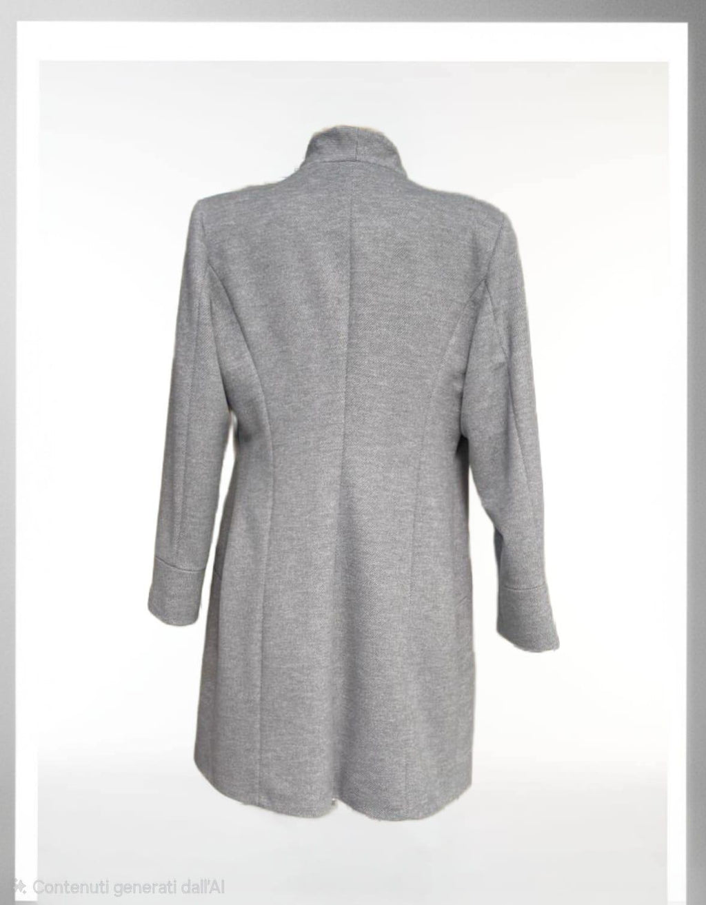 Cappotto mono petto con tre bottoni