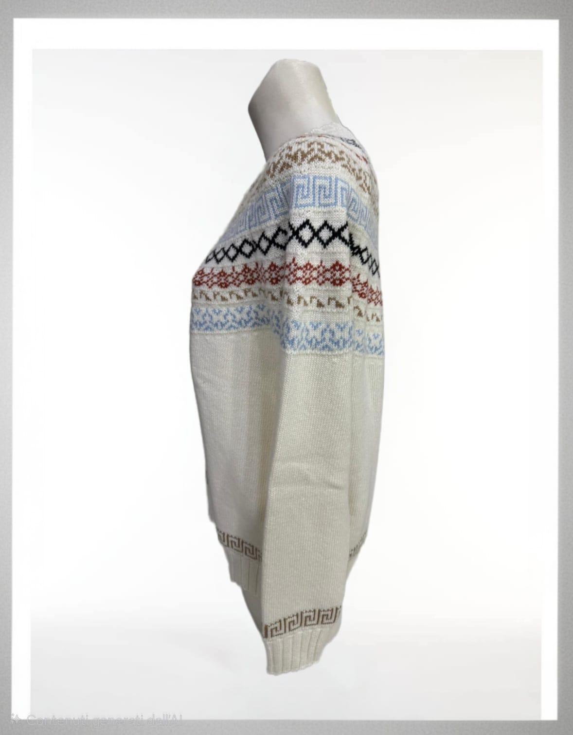 Maglia bianca con disegni