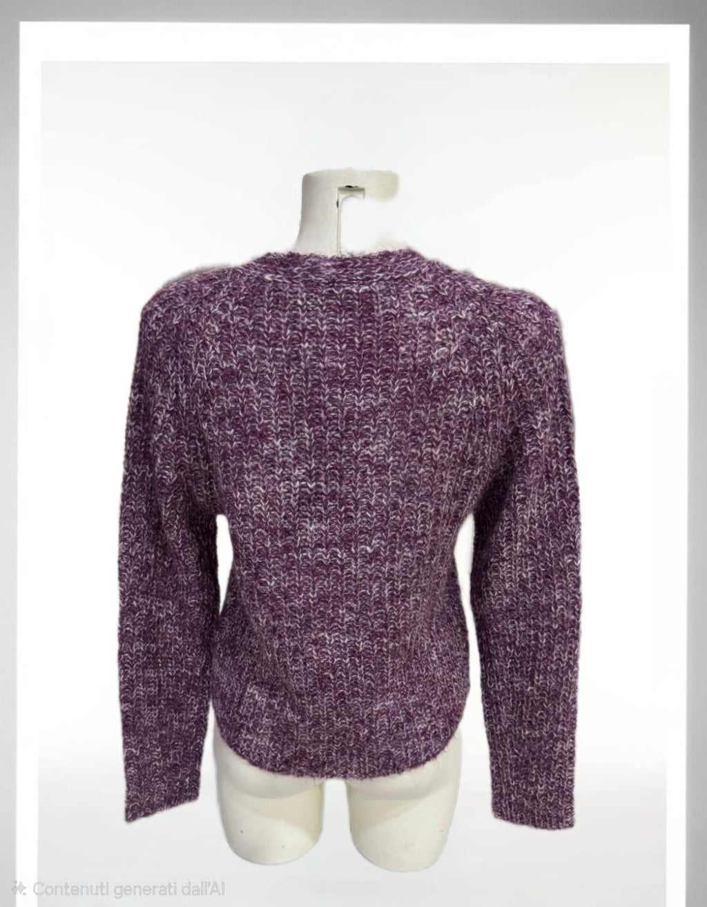 Maglia viola con lurex