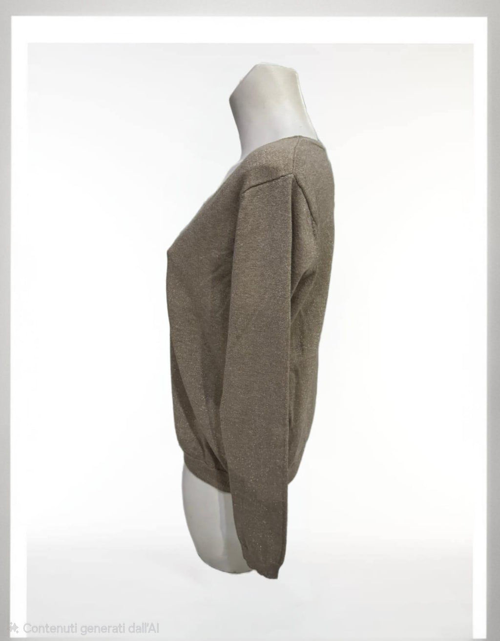 Maglia con bottoni  oro con lurex