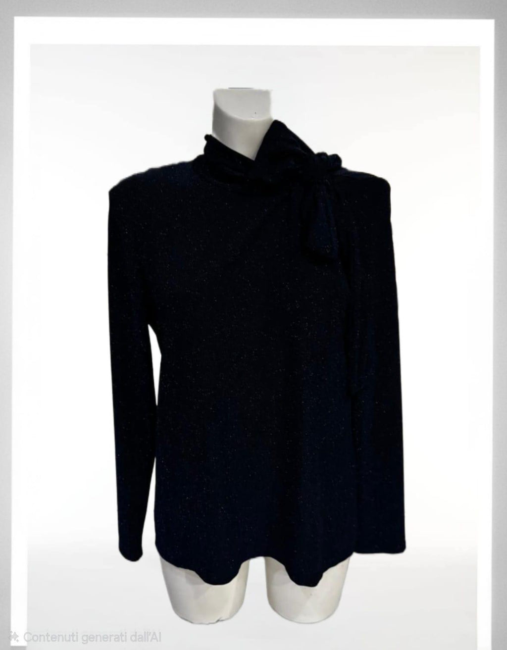 Maglia blu con il lurex