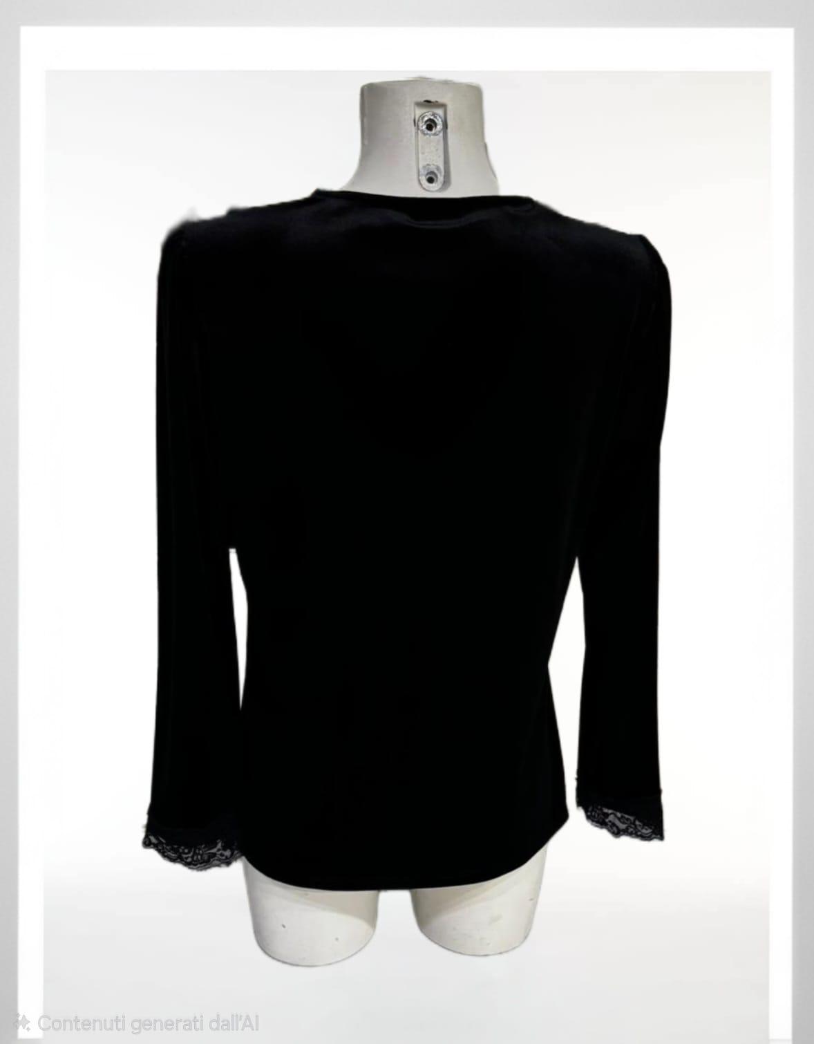 Maglia nera con lurex