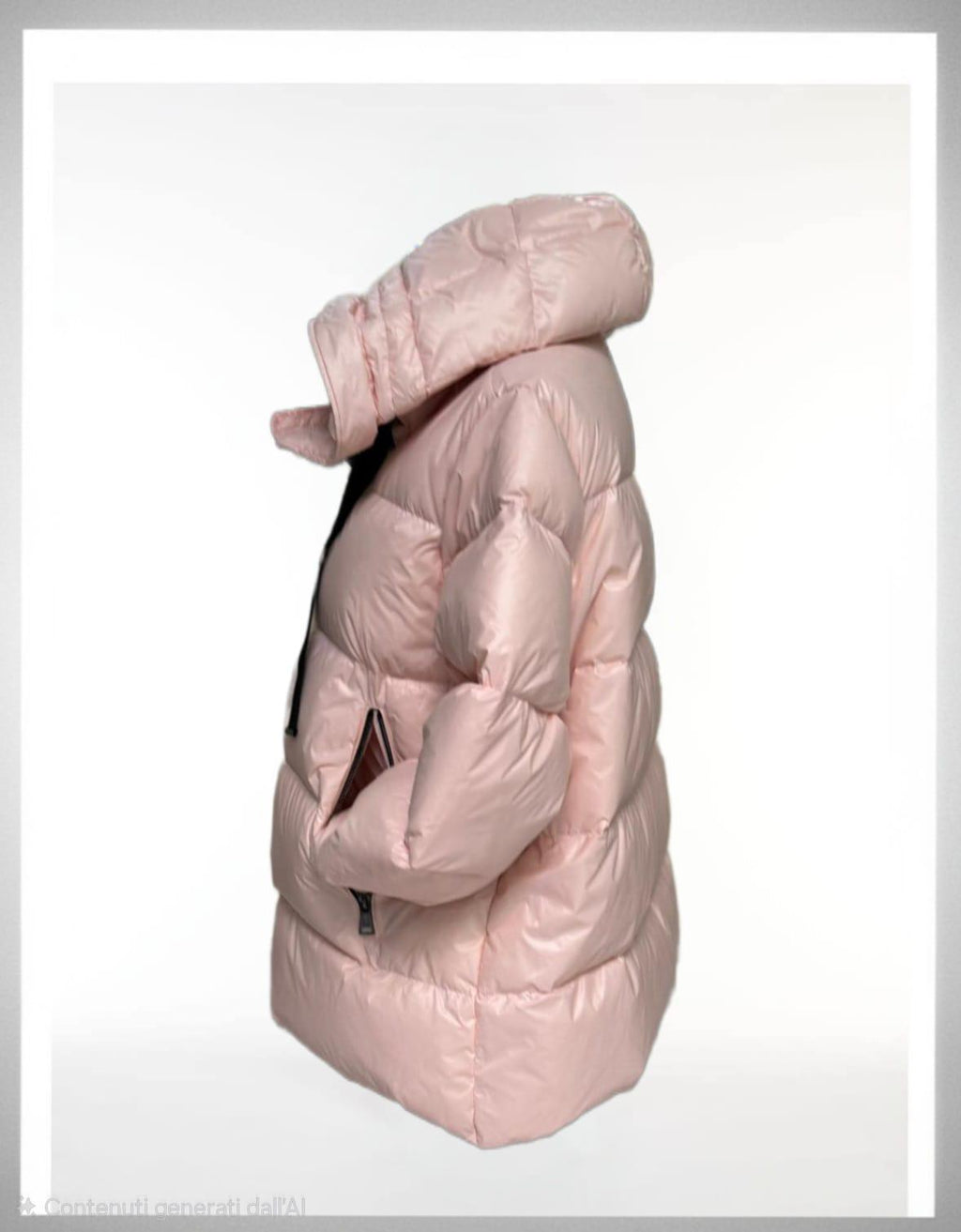 Piumino in piuma d’oca con cappuccio