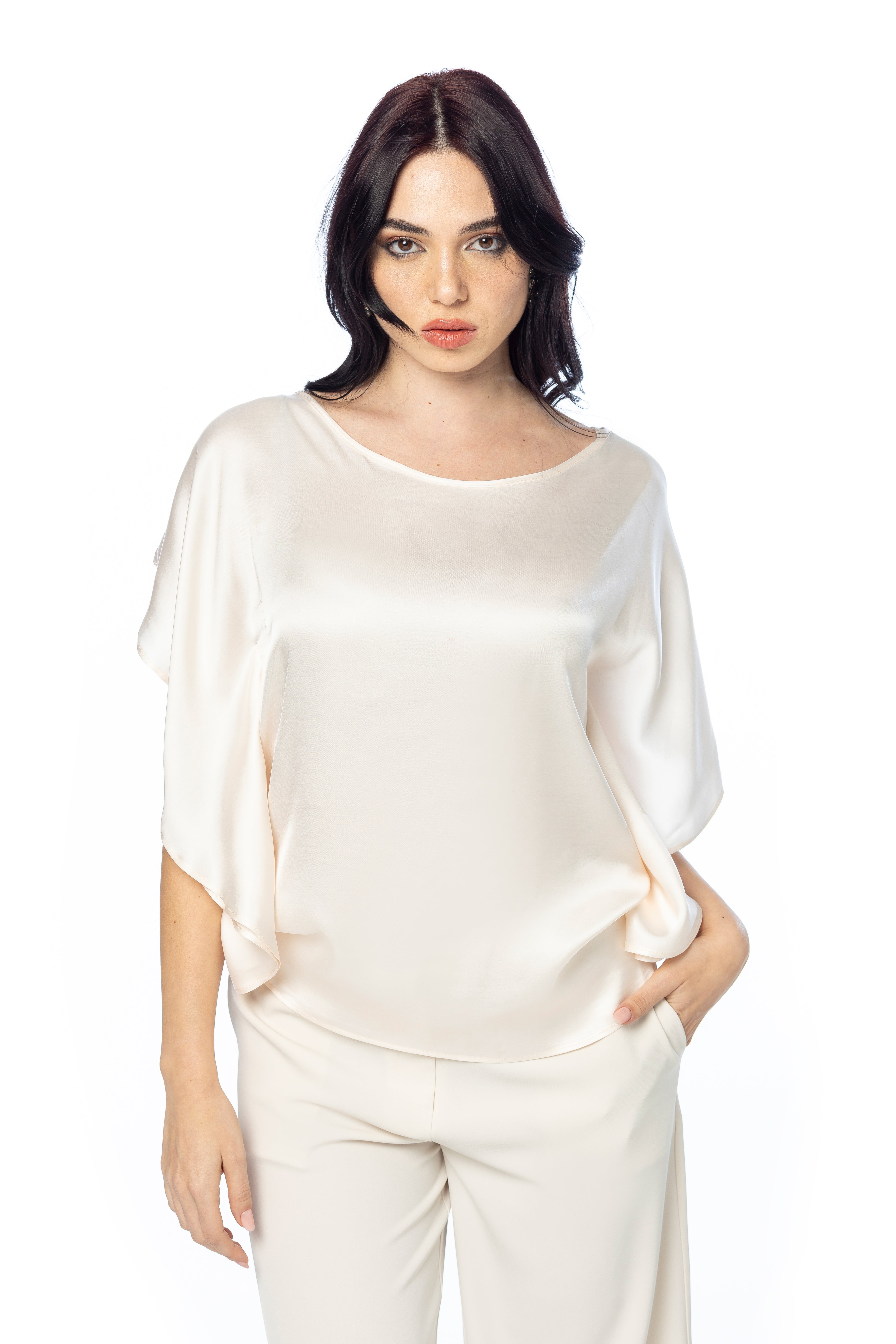 Blusa con rouche