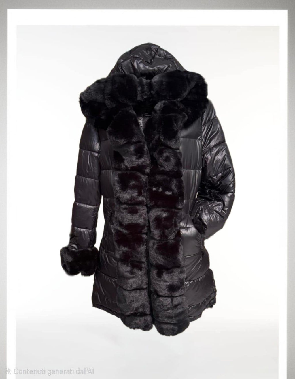 Giubbotto Double-face con eco pelliccia removibile