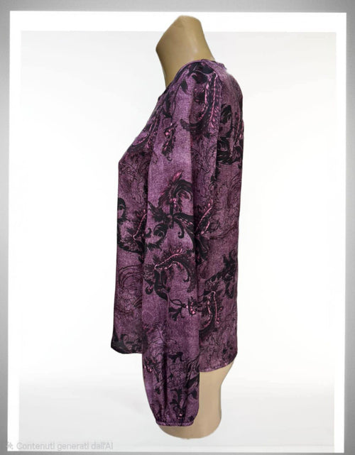 Camicia base rosa fantasia con il nero